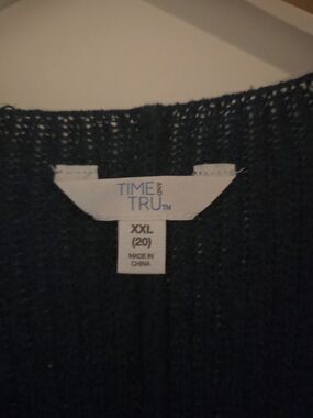 Time and Tru Dark Green Knit Sweater (XXL)